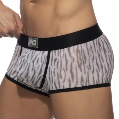 Trunk Tiger Print - gris - ADDICTED : vente shorty boxers homme ADD...