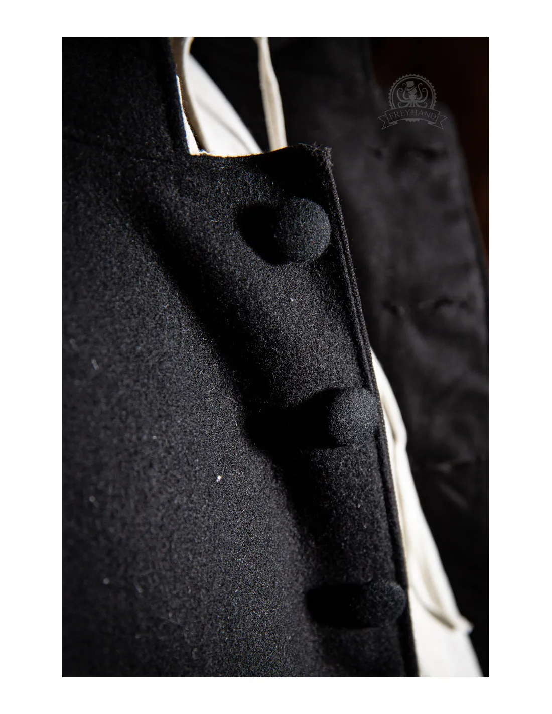 Veste Barnaby Soldat, Mousquetaire ou Pirate - Noir ⚔️ Boutique Épées