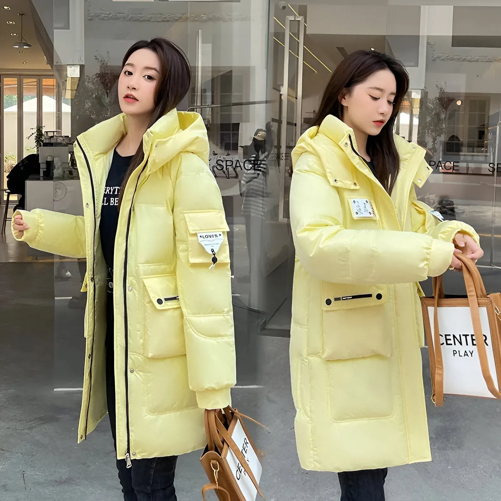 Veste d'hiver à Capuche pour Femmes