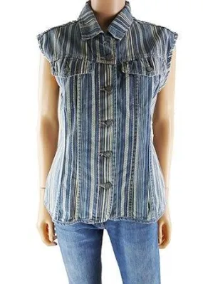 Veste sans manches -Complices--Bleu-38 - M-Féminin